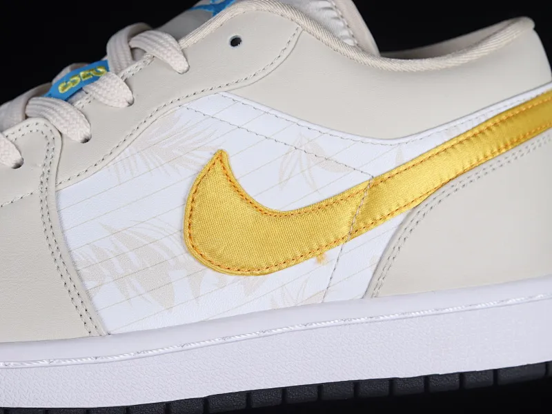 All categories Air Jordan Jordan series basketball shoes Air Jordan 1 Low Air Jordan 1 Low "Amarillo" AJ1 Joe 1 palm leaf low-top cultural and casual sneakers CK3022-107
